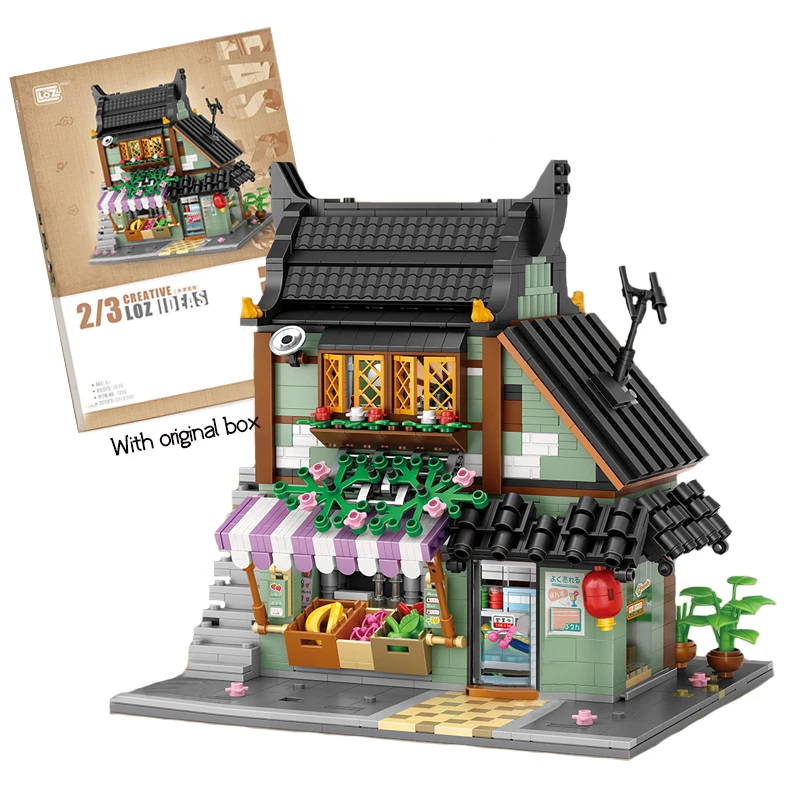 Building Block LOZ MINI Japanese Style Ramen Restaurant Sets City Street View - £33.09 GBP+