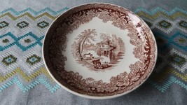 Antique William Adams 1804-40 Lorraine Brown Bowl 8.5&quot; - £61.51 GBP