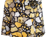 COVINGTON Blazer Top 3/4 Sleeve Full Lining Floral Print Women Sz S/C - $9.89