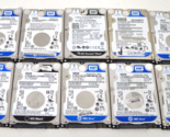 LOT OF 10 WD Blue/Black Mixed 500GB 2.5&quot; SATA Laptop Hard Drive HDDs - £44.30 GBP