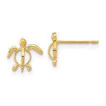 14k Madi K Childrens Sea Turtle Post Earrings SE2560 - $2,394.76 MXN