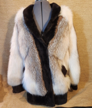 Fur Coat Fox made Greece Leonard Design Collection Montreal New York Midland S - £770.58 GBP