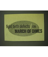 1968 March of Dimes Ad - Fight birth defects / join March of Dimes - £14.55 GBP