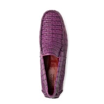 Marco Di Milano genuine caiman slip-on driving loafer Shoes Remo Purple image 4