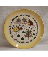 Country Charm by Grant Crest 10&quot; Dinner Plate Farm Scene Horse Hay Wagon... - £15.58 GBP