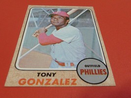 1968 Topps # 245 Tony Gonzalez Phillies Nm / Mint Or Better !! - £32.12 GBP