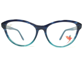Maui Jim Eyeglasses Frames MJO2123-08E Blue Cat Eye Full Rim 52-18-135 - £73.19 GBP