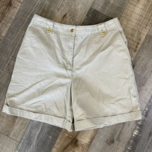 LAUREN RALPH LAUREN Women’s Chino Shorts Khaki/Tan Flat Front Size 4P - $14.16