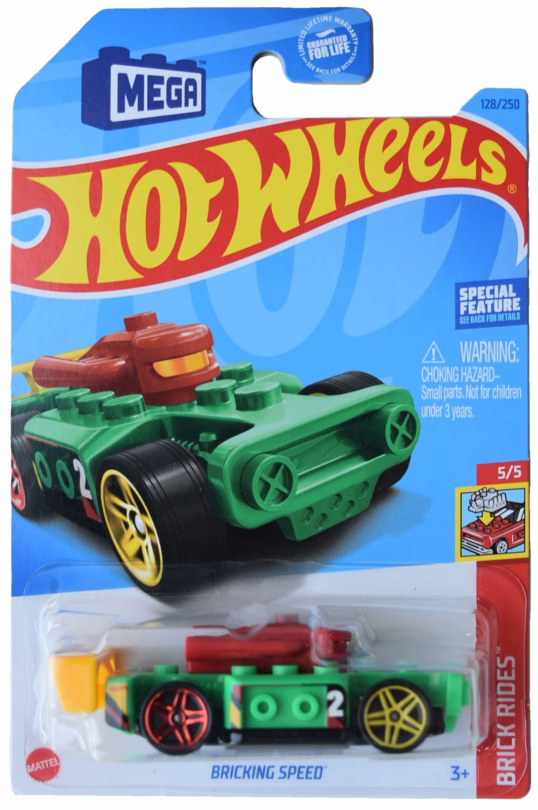 Hot Wheels Bricking Speed, Brick Rides 5/5 [Green] 128/250 - $5.38