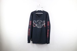 Streetwear Mens L Thrashed Spell Out Sons of Anarchy Skull Long Sleeve T... - $44.50