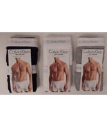 2 CALVIN KLEIN 1XL TO 5XL BLACK GRAY WHITE 100% COTTON BOXER BRIEFS UNDE... - £27.91 GBP