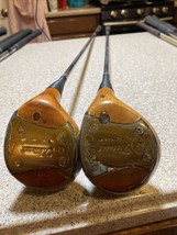 Vintage Titleist Acushnet 3, 4 Wood Persimmon Wood Golf Clubs - £23.54 GBP