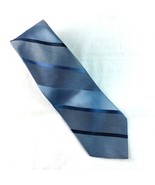 Envoy Mens Necktie Blue Diagonal Stripe Pattern 57&quot; - £2.61 GBP