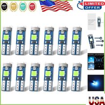 T5 LED Bulbs (12 Pack) Ice Blue - 3030 Chipset for Superior Dashboard Vi... - $22.57 CAD