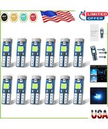 T5 LED Bulbs (12 Pack) Ice Blue - 3030 Chipset for Superior Dashboard Vi... - $15.98