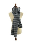 Everlane Unisex Alpaca Merino Wool Grey Plaid Scarf New - $47.29