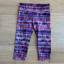 ALO Yoga Airbrushed Purple Cropped Low Rise Leggings - $19.34