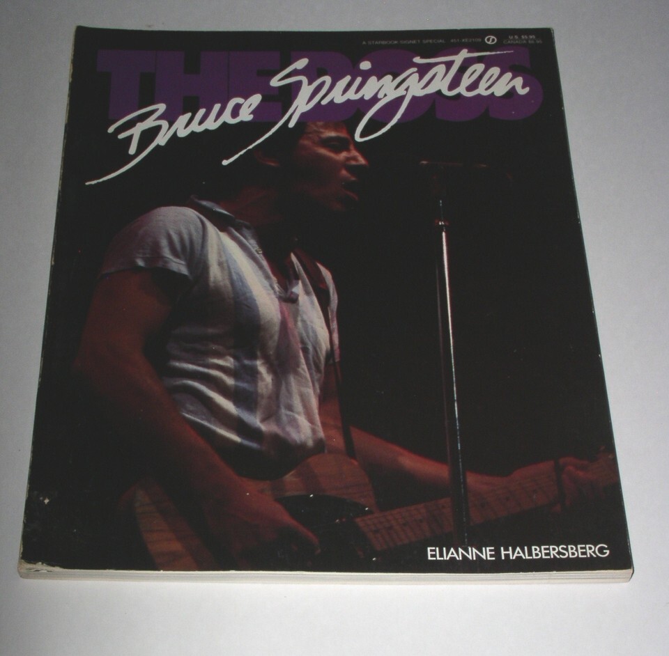 Bruce Springsteen The Boss Softbound Book Vintage 1984 Halbersberg - $24.99