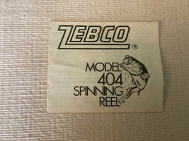 Vintage Zebco Model 404 Spinning Reel model  flyer  - £3.54 GBP