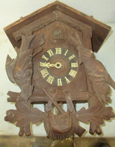 CUCKOO CLOCK WORKING MISSING SOME PARTS - £85.04 GBP