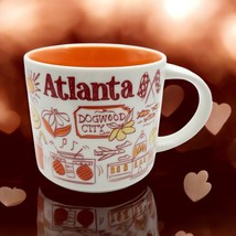 Starbucks ATLANTA Been There Series 14 Oz Orange Interior Ceramic Coffee... - $24.74