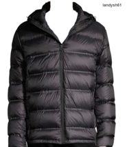 Saks Fifth Avenue Men&#39;s Black DOWN Hood Coat Jacket Size US 2XL - $120.27