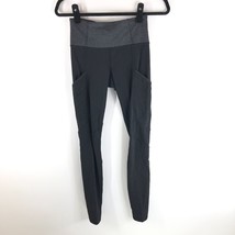 Lululemon Fresh Tracks Tight Leggings Pockets Power Luxtreme Black Gray 4 - £37.90 GBP