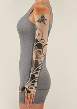 Butterfly Flower Henna Beige Dreamsleeve Compression Sleeve By Juzo Gauntlet Opt - £121.05 GBP