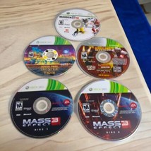 Lot of 4 Xbox 360 Video Games Disc Only UNTESTED Mass Effect 3 Borderlan... - $6.13