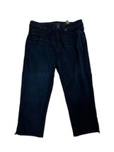SPANX Womens Jeans The SLIM-X CASUAL CAPRI Dark Wash Stretch Size 28 - £15.30 GBP