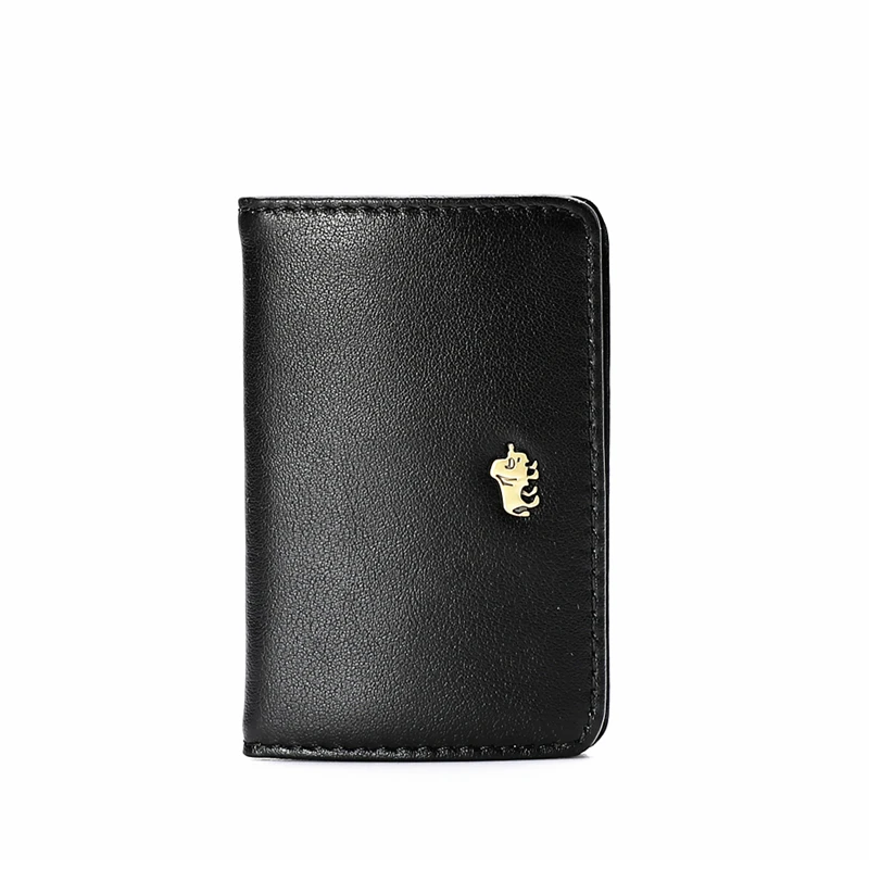  Genuine Leather Business Card Holder Wallet Men Money Bag Male Business... - $79.42