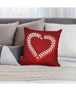 Mondxflaur Red Hearts Pillow Case Covers for Sofas Polyester Decorative ... - $10.99+