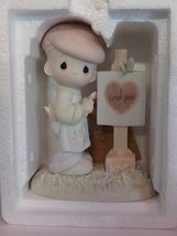 1987 Precious Moments "Loving You Dear Valentine" #PM-873 'Members Only' w/box - $9.00