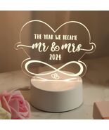 Percozzi Night Light LED Mr and Mrs Wedding Gift 2024 Couples Decor - €3,56 EUR