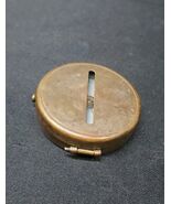 Antique Brass Pocket Compass, Military ? WW2 ?, Made In Germany  - $24.58