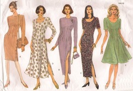 Misses Vogue Career Office Form Fitting Tucked Waist Dress Sew Pattern 6-10 - $9.99