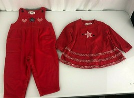 Vtg Gymboree 1997 Cape Cod romper one piece overalls Set Lot Outfit Red Star XS - £39.56 GBP