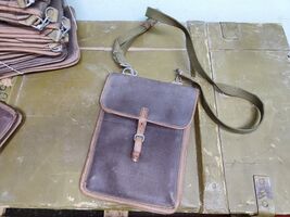 Soviet Army soldier Bag. USSR Sergeant planshetka maps Pouch. Kirza Shou... - $35.54