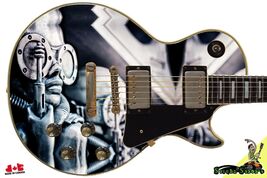Guitar Skin Axe Wrap Re-skin G.I. Jane Soldier War Gun Boss Babe Girl 348 - $27.71+