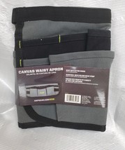 AWP General Construction Canvas Tool Apron Heavy Duty Gray image 3