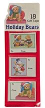 Holiday Bears Eureka The Paper Magic Group Vintage Christmas 18 Gift Tag... - $9.89