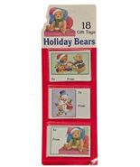 Holiday Bears Eureka The Paper Magic Group Vintage Christmas 18 Gift Tag... - $9.89