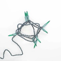 10 Bulb Green Glass Craft Lights Green Wire - $183.38 MXN