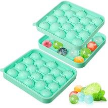 2 Pack Silicone Round Ice Cube Molds , 1.1 Inch Ice Ball Maker Easy Release Sili - £22.13 GBP