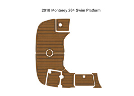 2018 Monterey 264 Swim Platform Boat EVA Faux Foam Teak Deck Floor Pad - $350.00