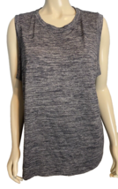 Athleta Navy Marled Round Neck Sleeveless Knit Top Size 2X - €16,27 EUR