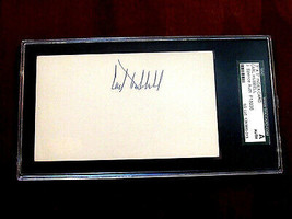 CARL HUBBELL HOF NEW YORK GIANTS PITCHER EARLY SIGNED AUTO VTG INDEX JSA... - £70.95 GBP