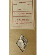 Vintage Rices Waxed Silk Thread for Hand Sewing Dolls Quilts 2 oz Off-Wh... - £15.32 GBP