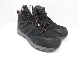 Aggressor Men's Mid-Cut Steel Toe Steel Plate Work Boots 2300 Black 8.5M - $28.49