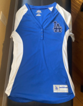Los Angeles Dodgers Jeweled Cool Base Merch Shirt Women&#39;s Small - £31.11 GBP